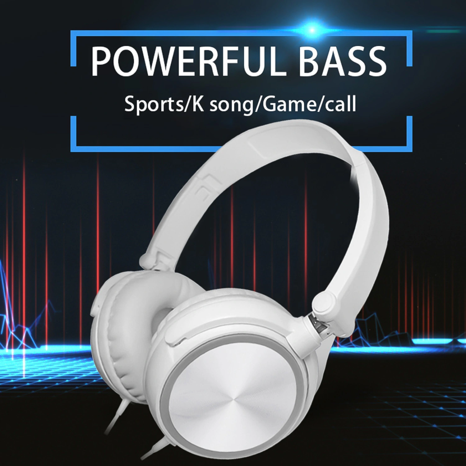 S1 Wired Headphone Foldable Bass Headset for Phone