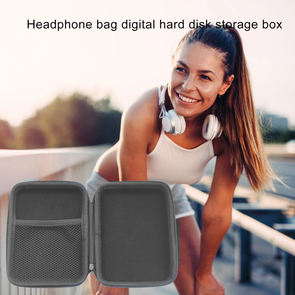 Storage Bag Durable Large Space EVA Portable Headphone Storage Case for AKG K420 K430 K404