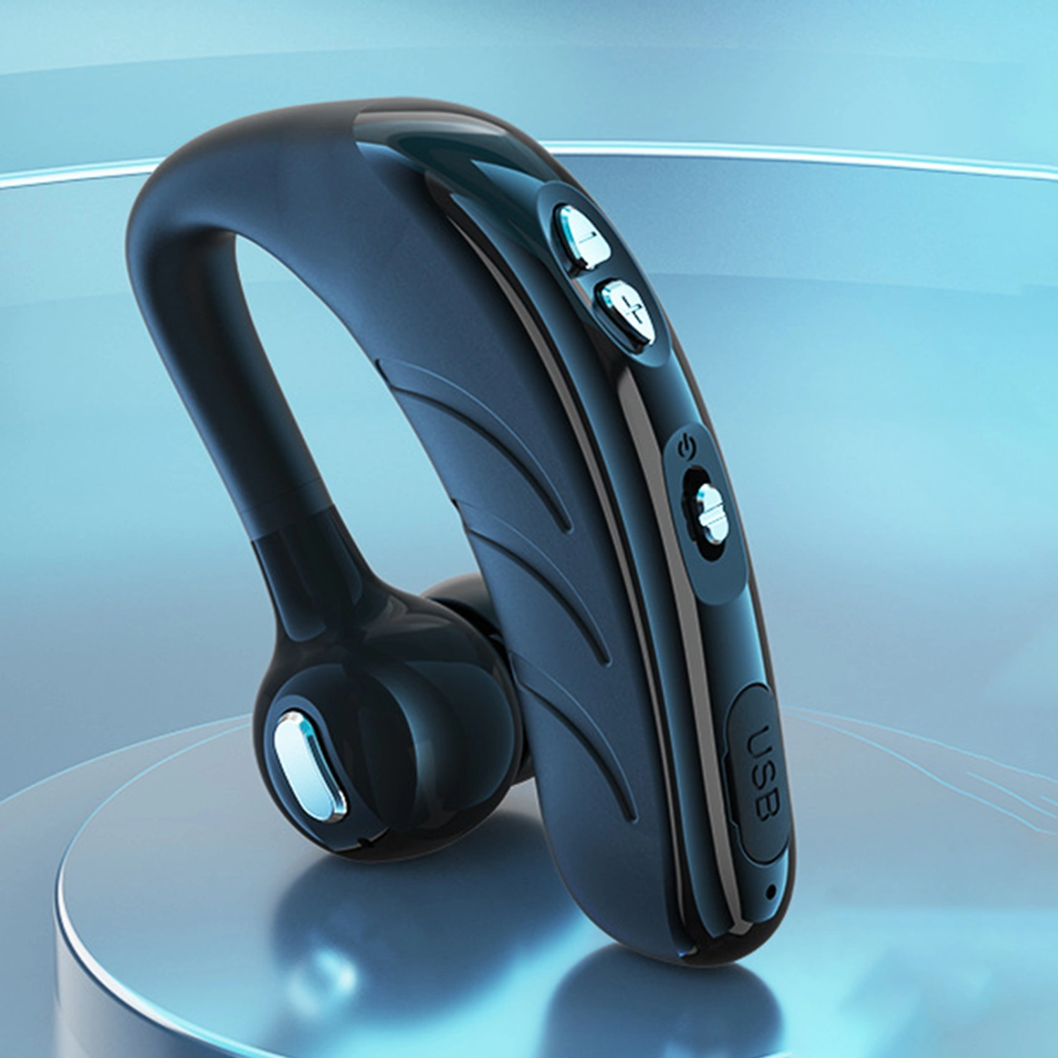 P13 Bluetooth-compatible 5.0 Earphone Noise Reduction Mini Ear Hook Wireless Headphone for Business