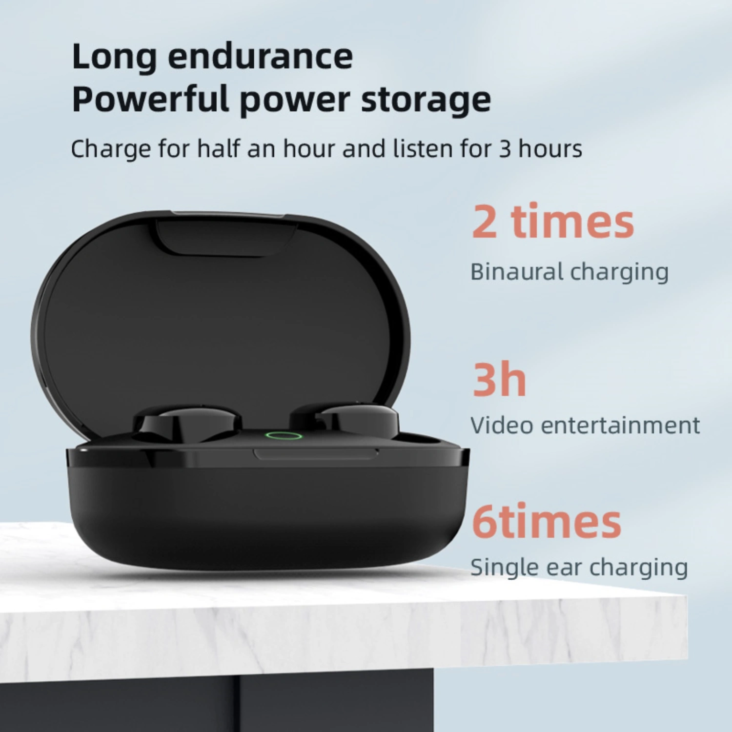AiR3 Bluetooth-compatible Earphones In-ear Touch Control Sports Wireless Stereo Earbuds with Charging Box for Running