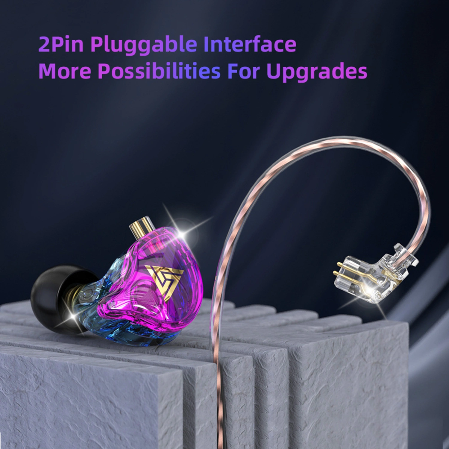 for QKZ AK6 PLUS In-ear Earphone Line Control Moving-coil Mega Bass High Fidelity Sound Wired Earbud for Cellphone