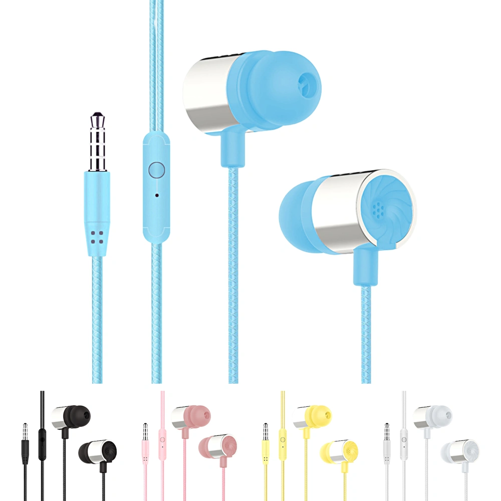 Wired Earbud High Fidelity Super Bass Ergonomic 3.5mm In-ear HD-compatible Call Gaming Earphone for Running 