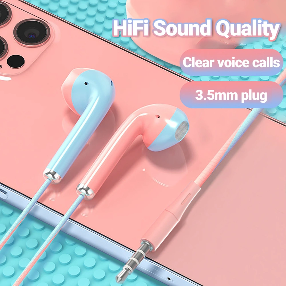 u24 Wired Earbud High Fidelity Noise Cancelling Lightweight 3.5mm In-ear Student Surround Gaming Earbud for Running 