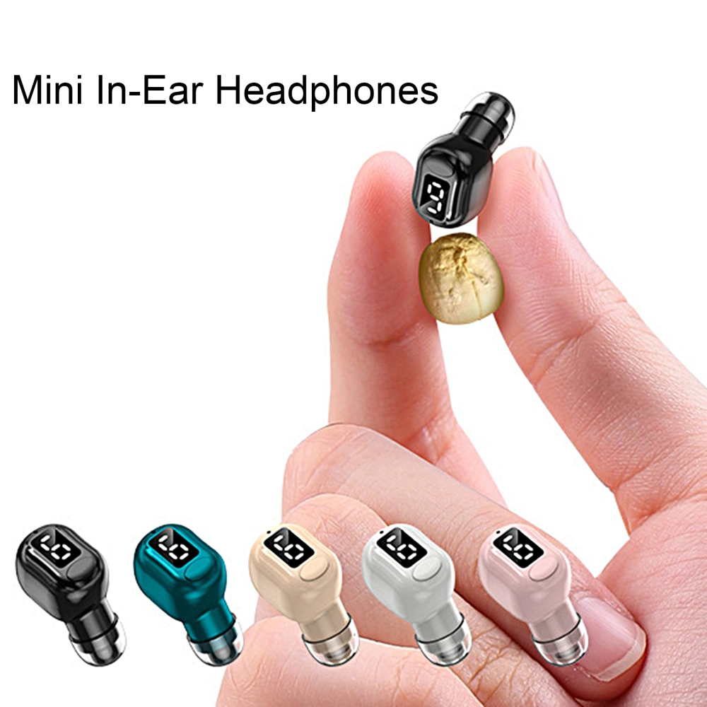 1 Set Earphone Noise Reduction Mode Switch Music Game Call Mini In-Ear 5.3 Bluetooth-compatible Earphone for Android/for iPhone