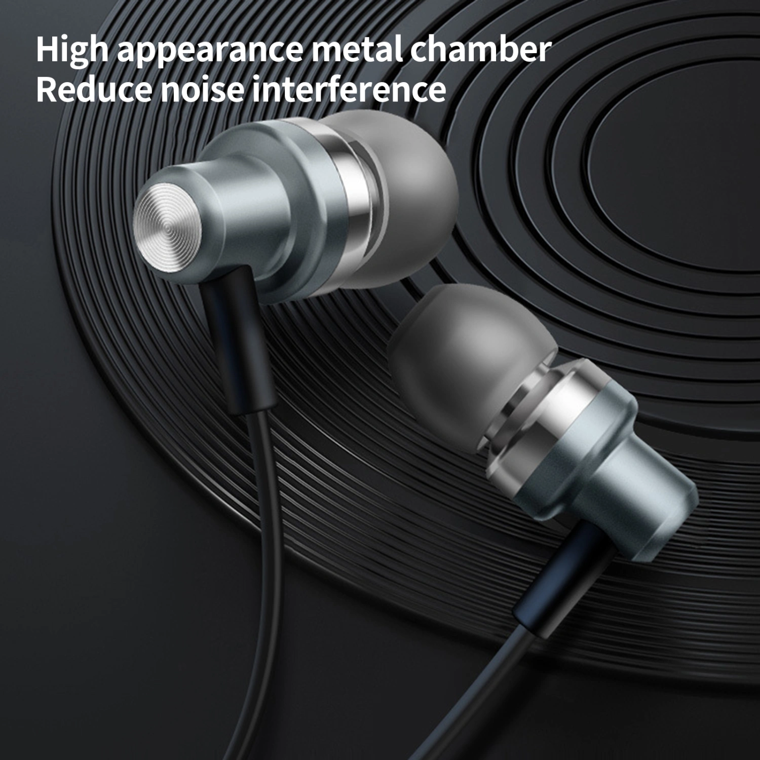 V3 Wired Earbud Wire Control Plug Play Stereo Surround Noise Reduction 3.5mm Heavy Bass Gaming Earbuds for Home
