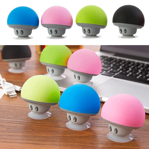 Fashion Cute Mini Bluetooth-compatible Wireless Hand-free Mushroom Speaker Music Player