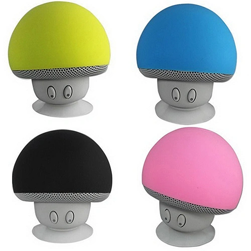 Fashion Cute Mini Bluetooth-compatible Wireless Hand-free Mushroom Speaker Music Player