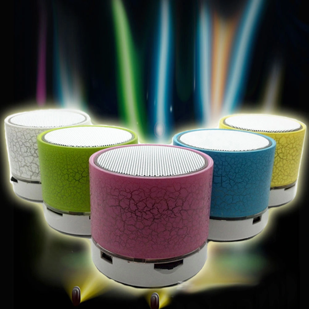 Mini Wireless Dense Crackle Bluetooth-compatible Speaker Hands-free Calls LED Subwoofer