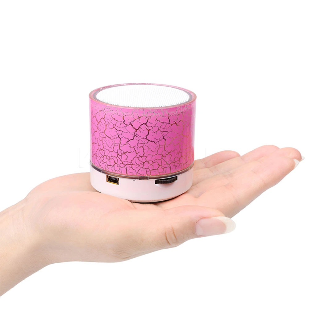 a9 Portable Crack Rechargeable LED Light Wireless Bluetooth-compatible Speaker Music Player