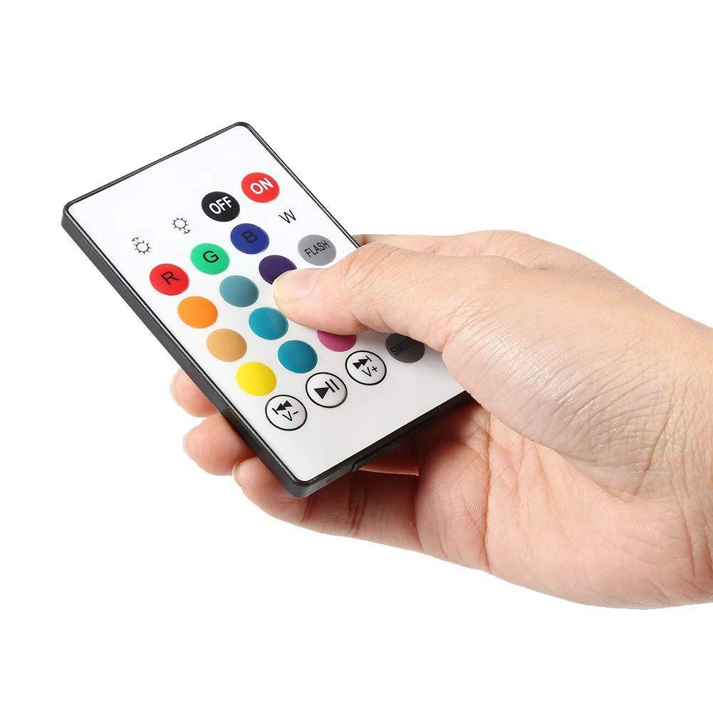 Wireless Bluetooth-compatible E27 LED Light Bulb Music Playing Lamp with Remote Control