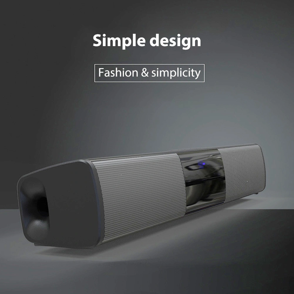 Home Theater Long Soundbar FM Radio Subwoofer Stereo Wireless Bluetooth-compatible Speaker