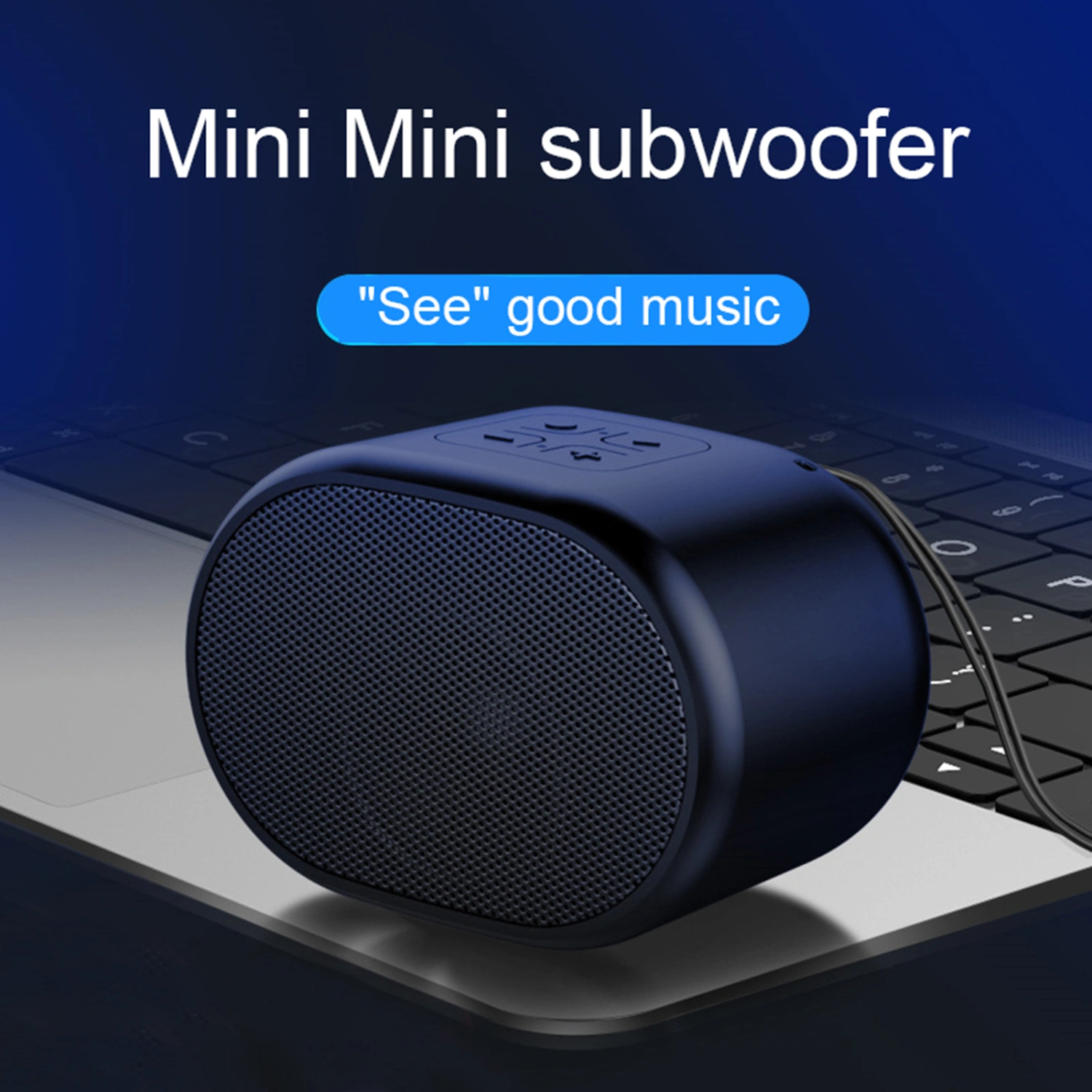 Portable Wireless Bluetooth-compatible 5.0 Speaker with Microphone Stereo Noise Reduction