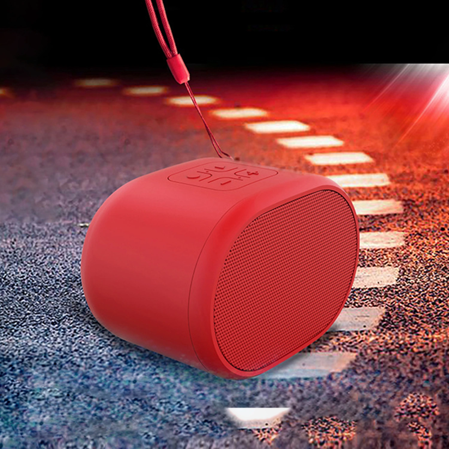 Portable Wireless Bluetooth-compatible 5.0 Speaker with Microphone Stereo Noise Reduction