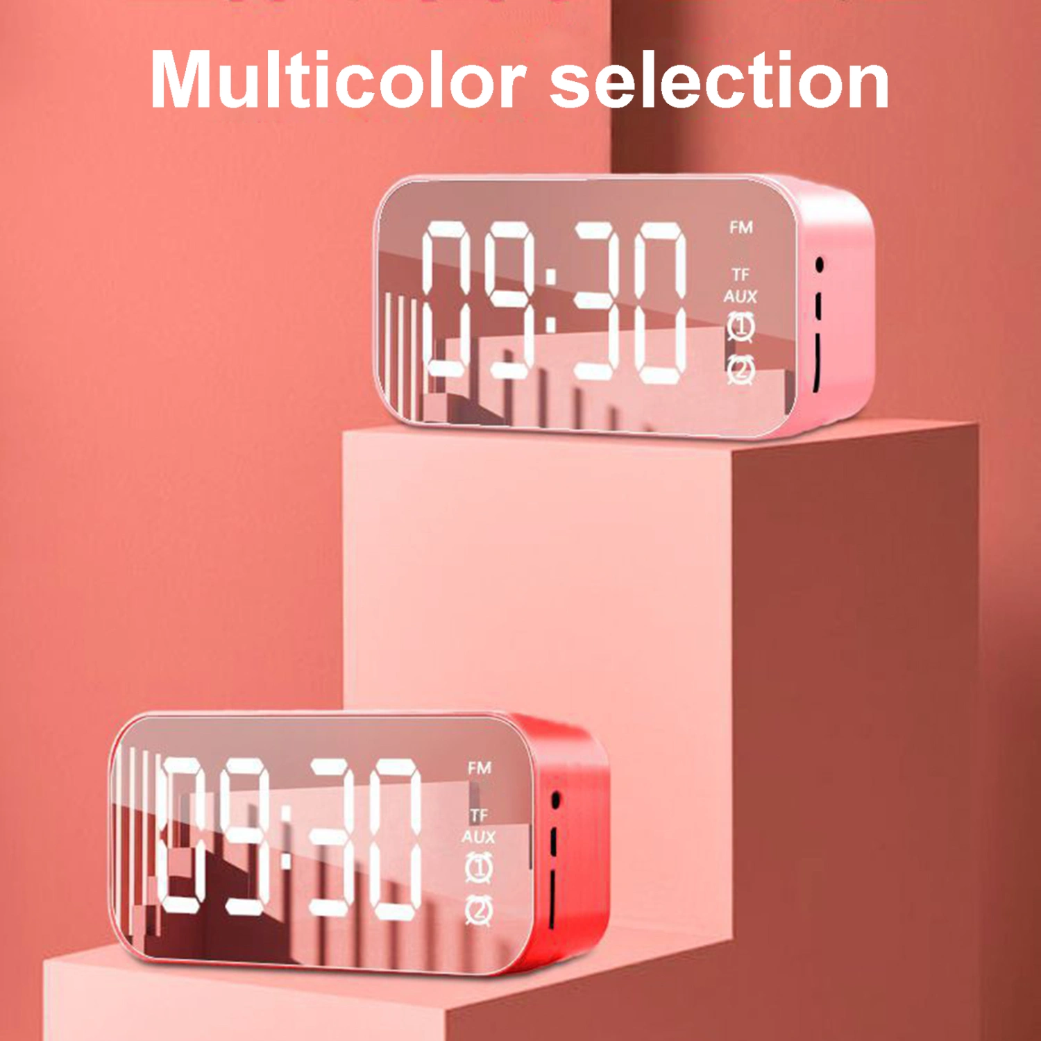 Multifunction Wireless Bluetooth-compatible Subwoofer Speaker Music Player Alarm Clock