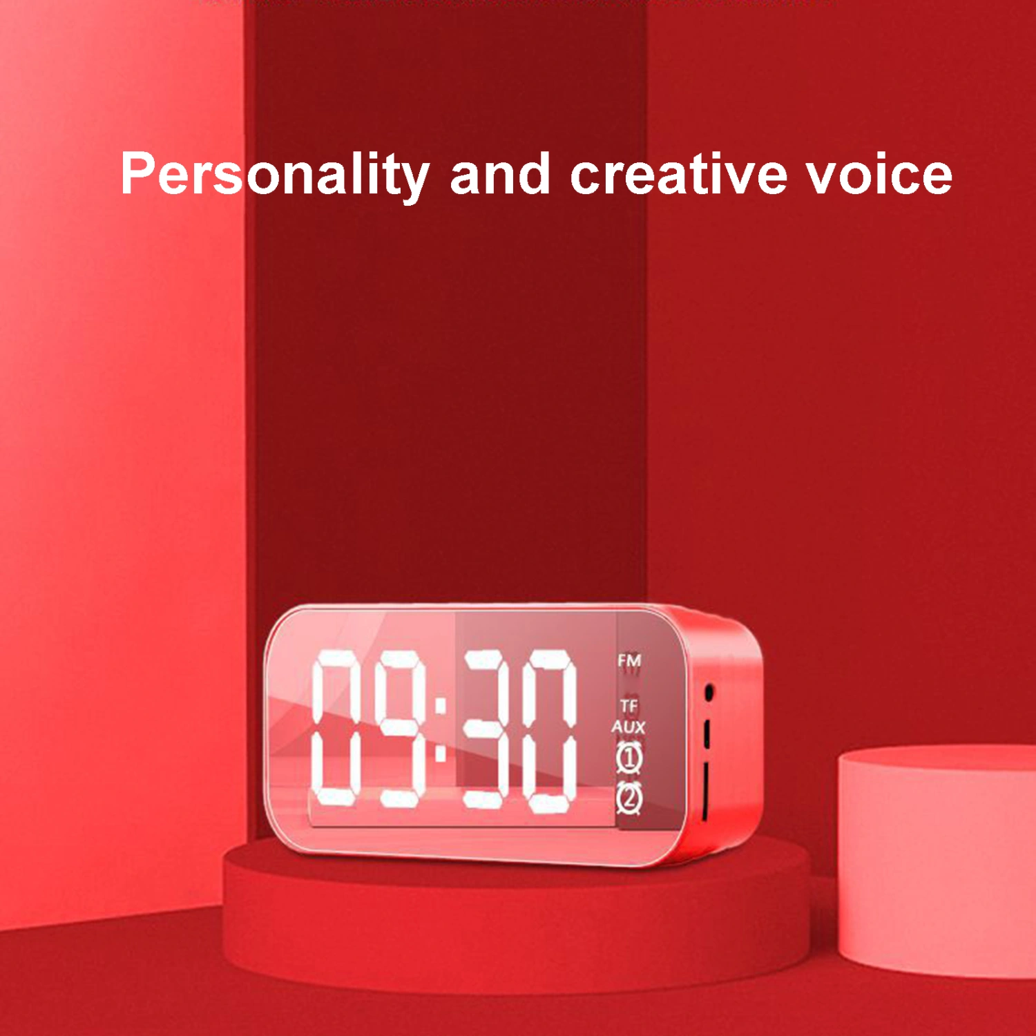Multifunction Wireless Bluetooth-compatible Subwoofer Speaker Music Player Alarm Clock