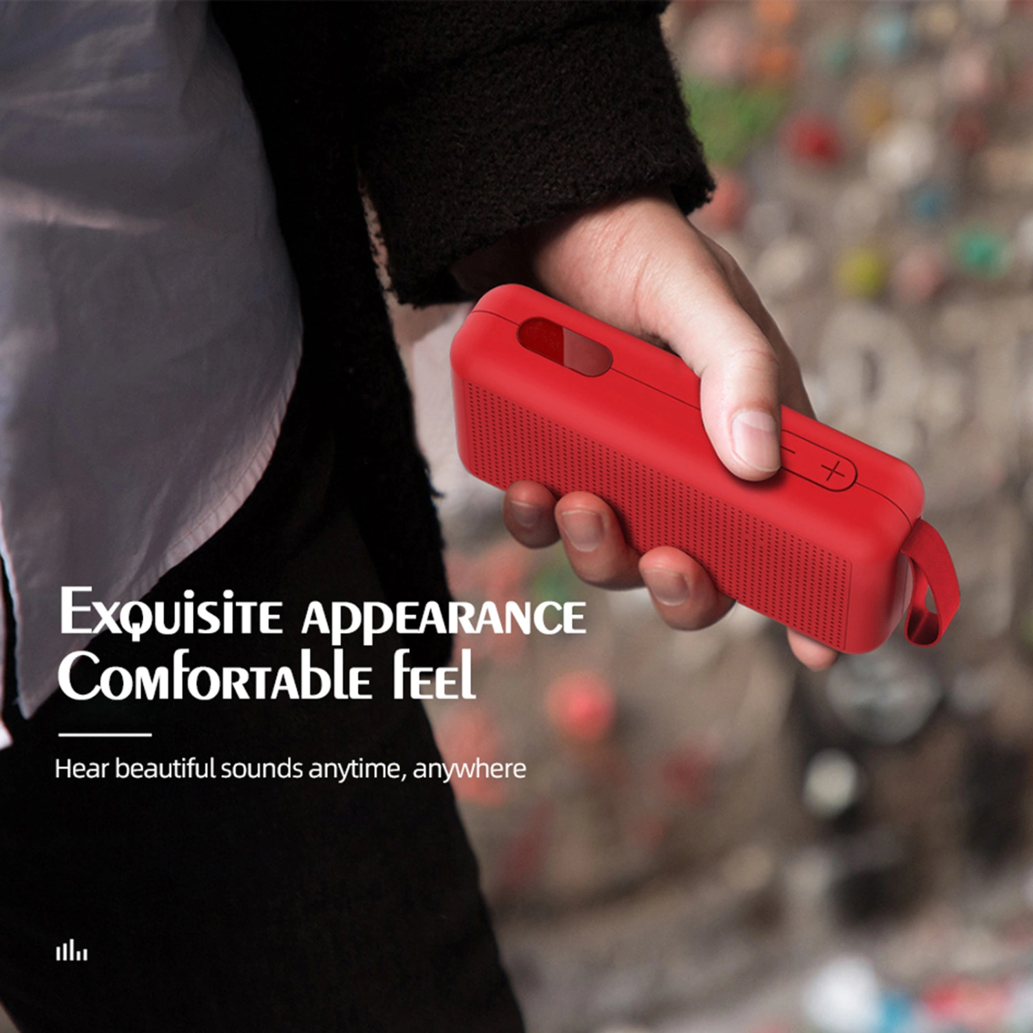 Portable Waterproof Bluetooth-compatible 5.0 Wireless Speaker with Microphone Stereo Sound