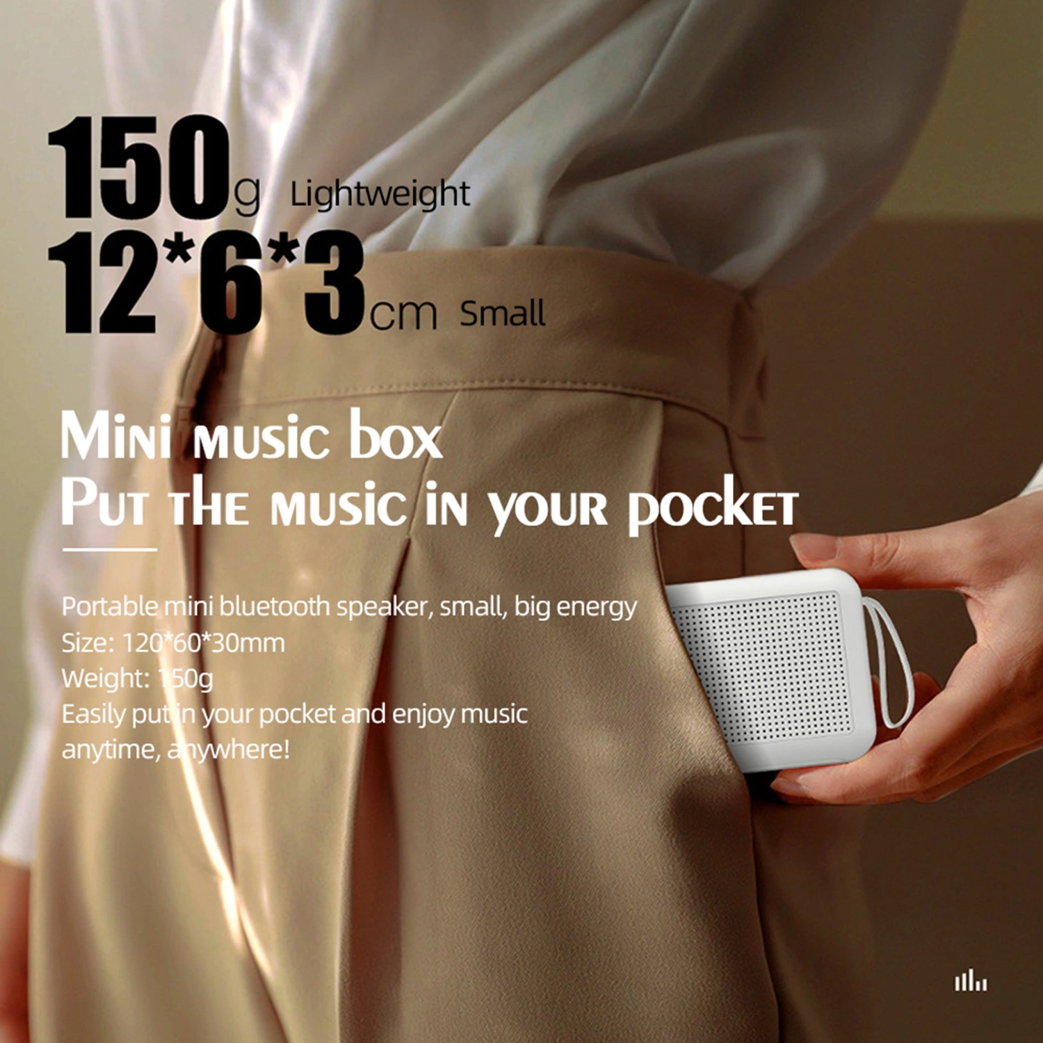 Portable Waterproof Bluetooth-compatible 5.0 Wireless Speaker with Microphone Stereo Sound
