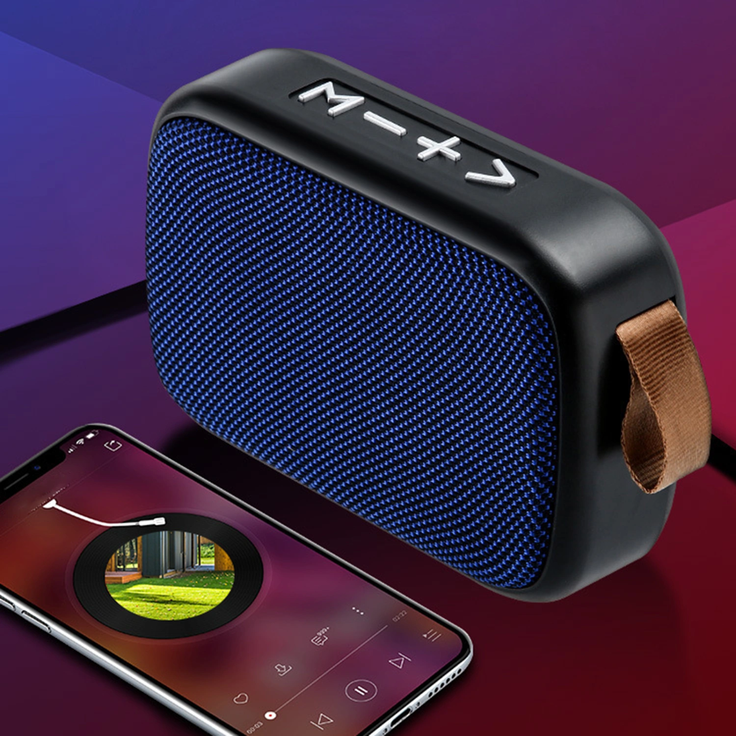 Portable Mini G2 6D Bass Bluetooth-compatible 4.2 Wireless Speaker with USB TF Card Jack Subwoofer Loudspeaker for Indoor Outdoor