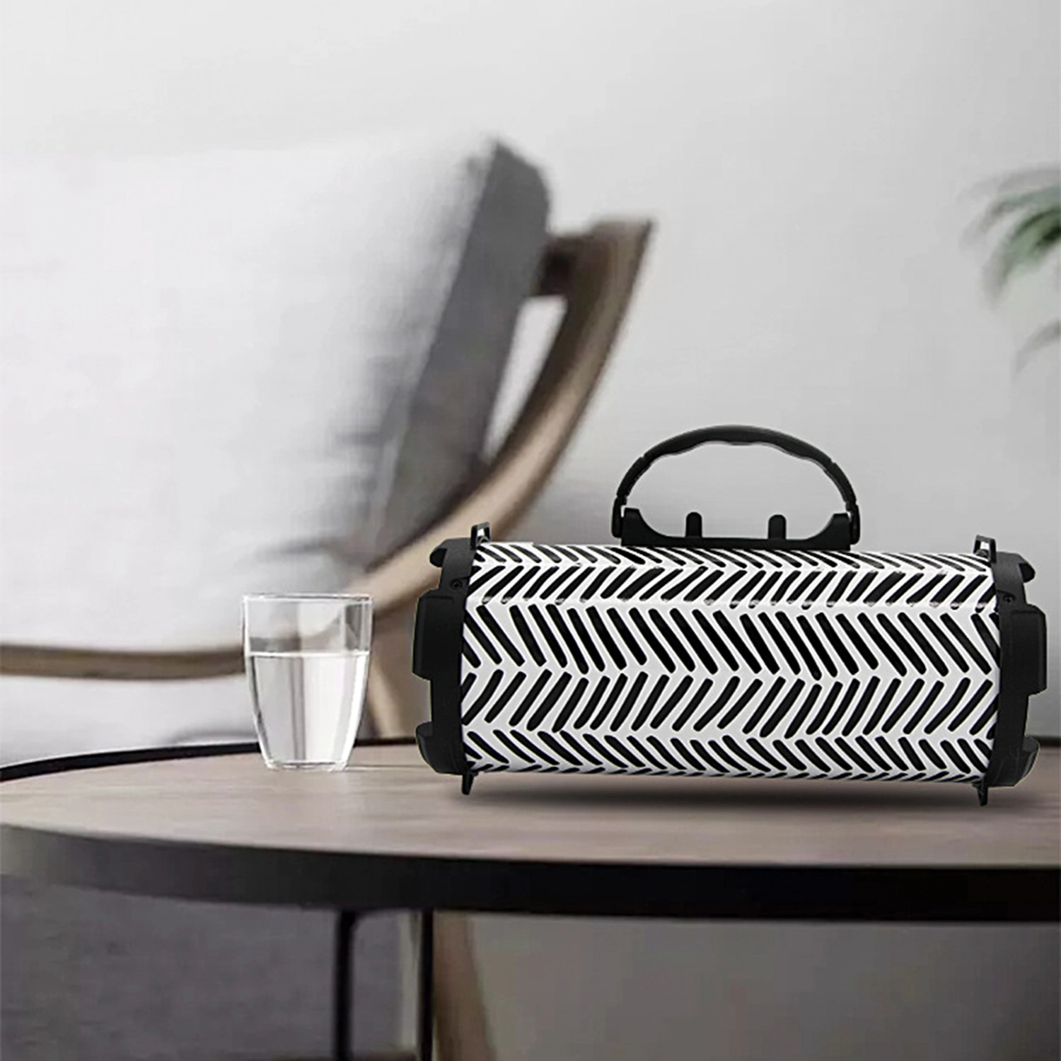 Portable Bluetooth-compatible Stereo Wireless Square Dance Subwoofer Speaker Loudspeaker