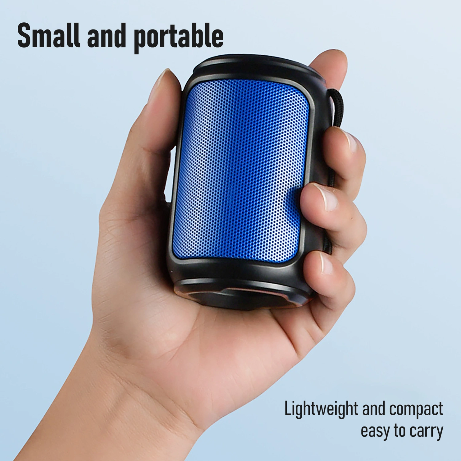 A3 Bluetooth-compatible Speaker Small Surround Sound Portable Stereo Wireless Subwoofer with Diaphragm for Shower 