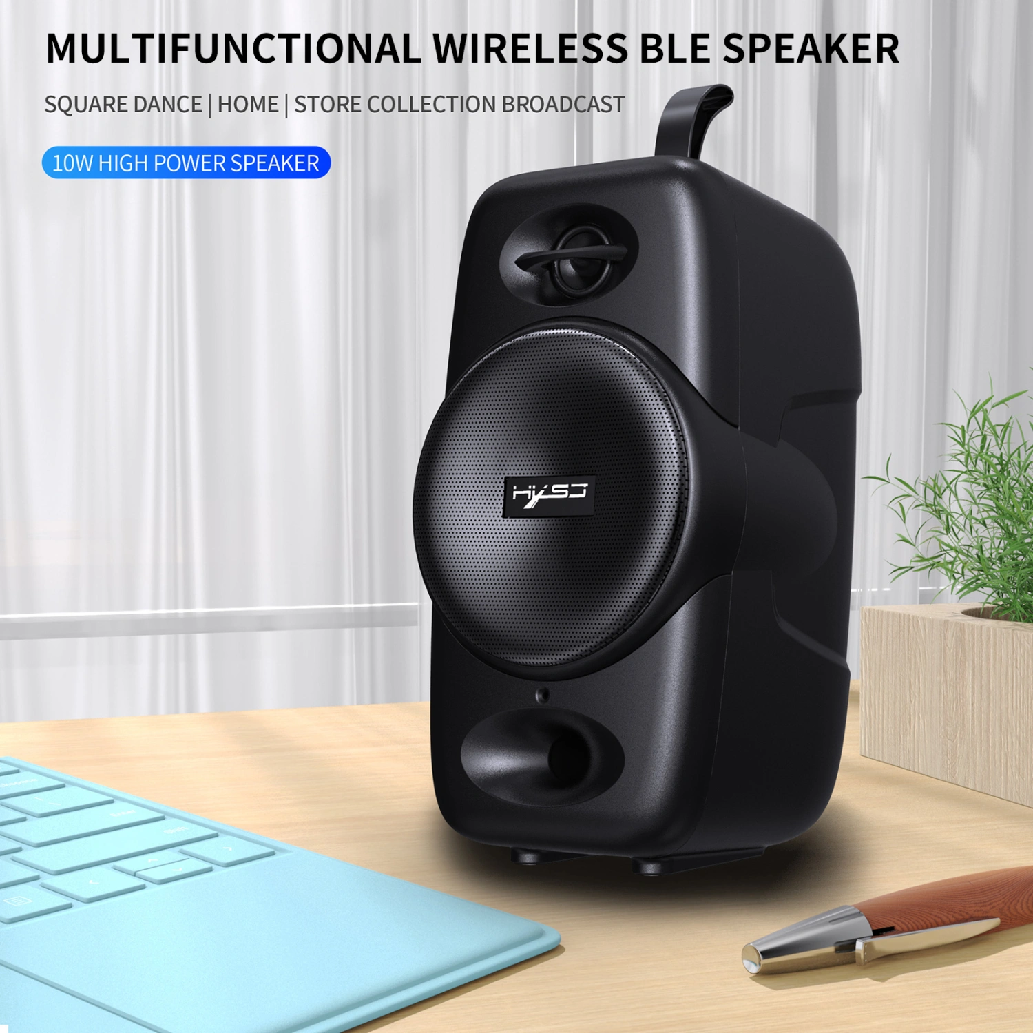 Q8 Wireless Speaker High Fidelity Subwoofer Support TF Card Bluetooth-compatible5.0 Music Bass Speaker for Calling