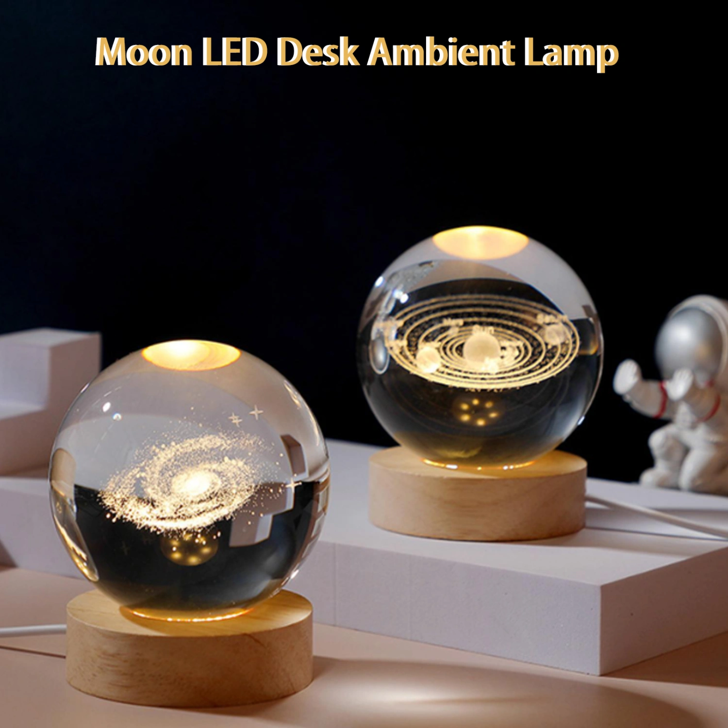 Atmosphere Light 3D Pattern Soft And Comfortable Light Nebulae 3000K Warm Light LED Desk Lamp Home Supply