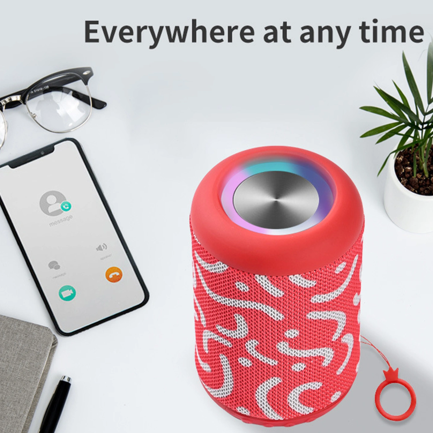 Bluetooth-compatible Speaker Waterproof Surround Sound Outdoor Wireless Subwoofer Music Player Gift for Home