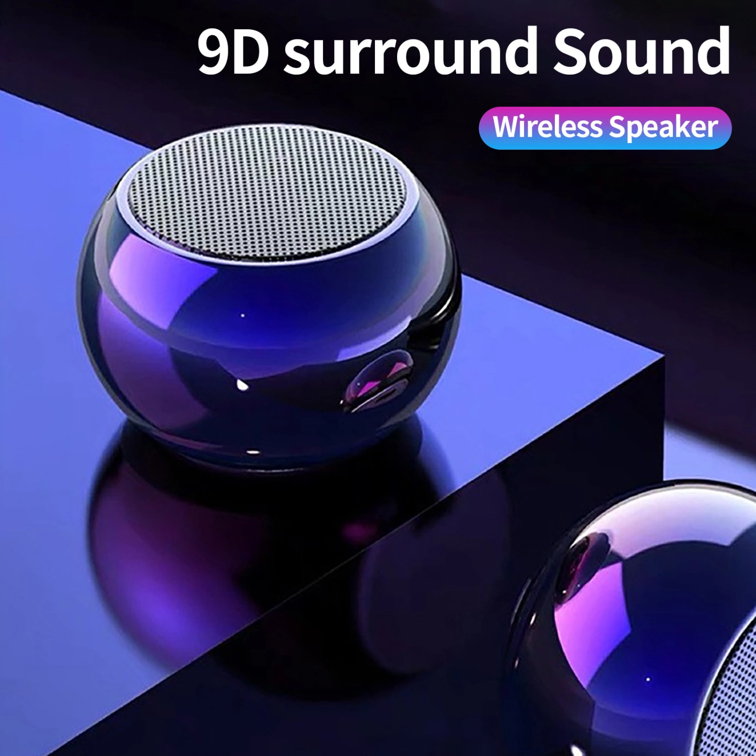 M3 Wireless Speaker High Fidelity Surround Sound Effect Portable Bluetooth-compatible5.0 Mini Multifunctional Sound Box for Indoor