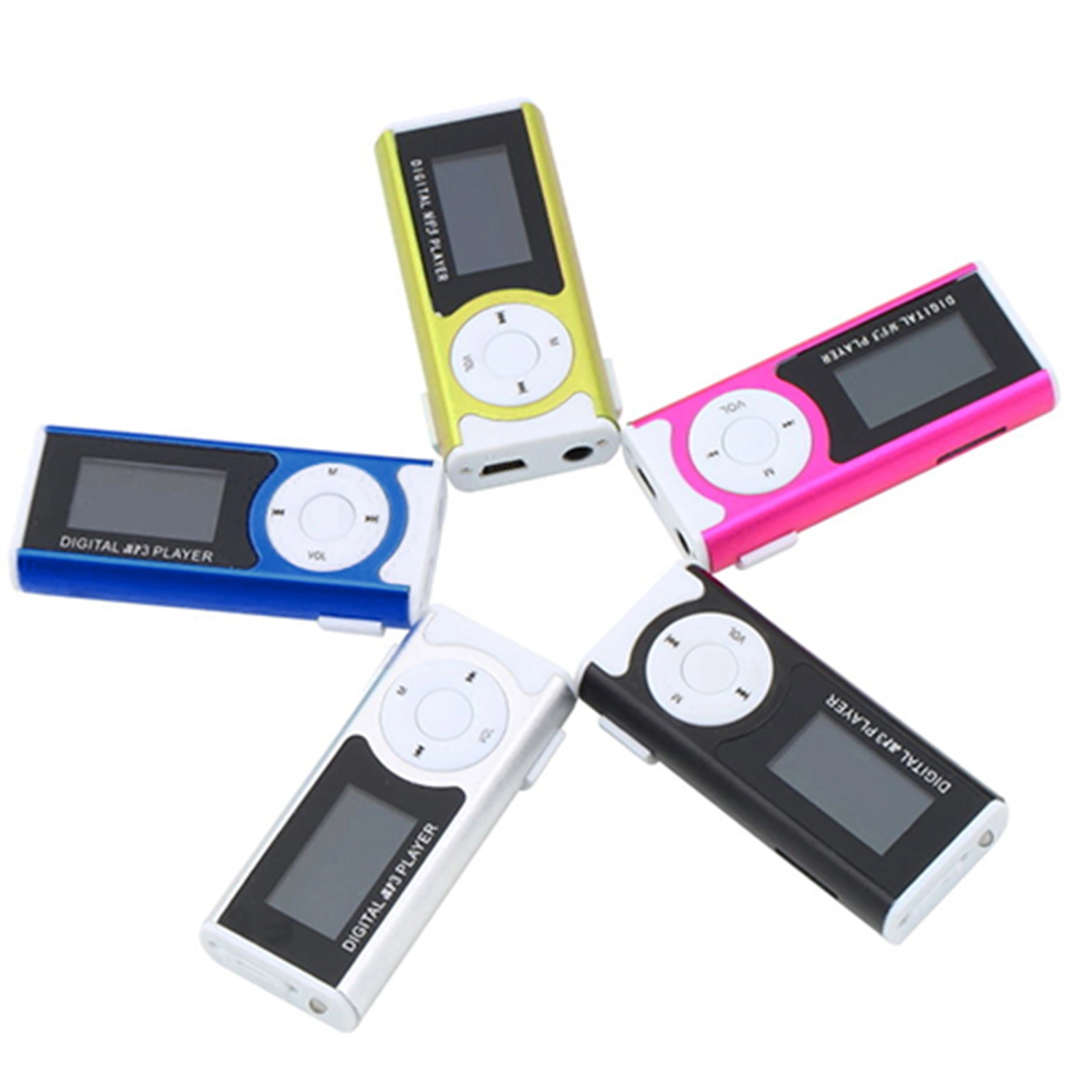 1.3 inch LCD Screen Clip USB Mini Mp3 Music Player Support 16GB Micro SD-Card