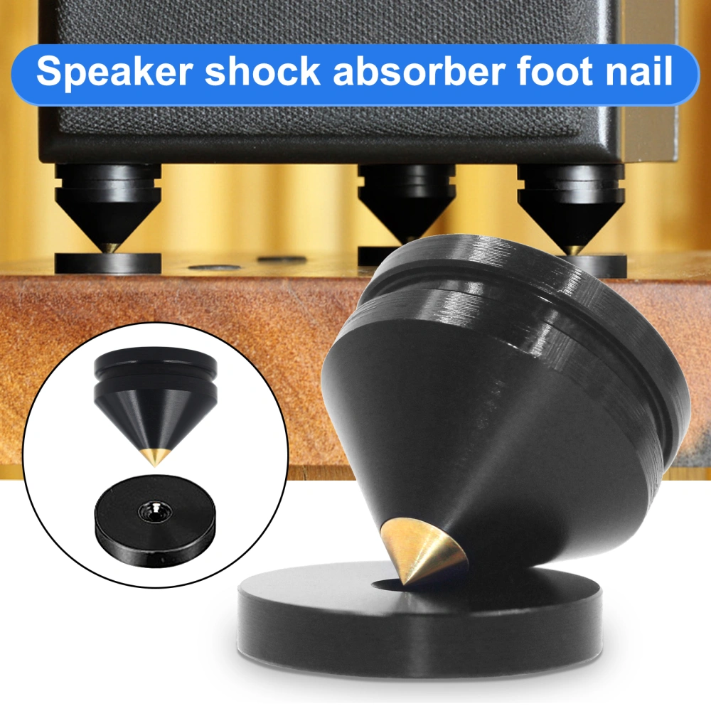 Speaker Spike Practical Shockproof M23x20 Amplifier Turntable Isolation Stand Feet Cone Base for Subwoofer