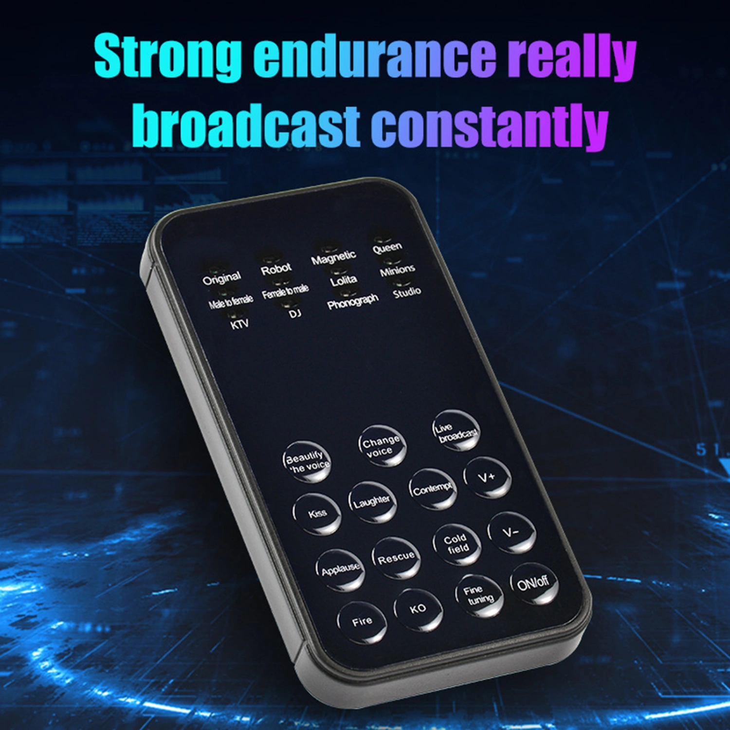 Voice Changer 12 Voice Modes Clear Sound Change Plug Play Live Streaming Microphone Voice Modulator for Home