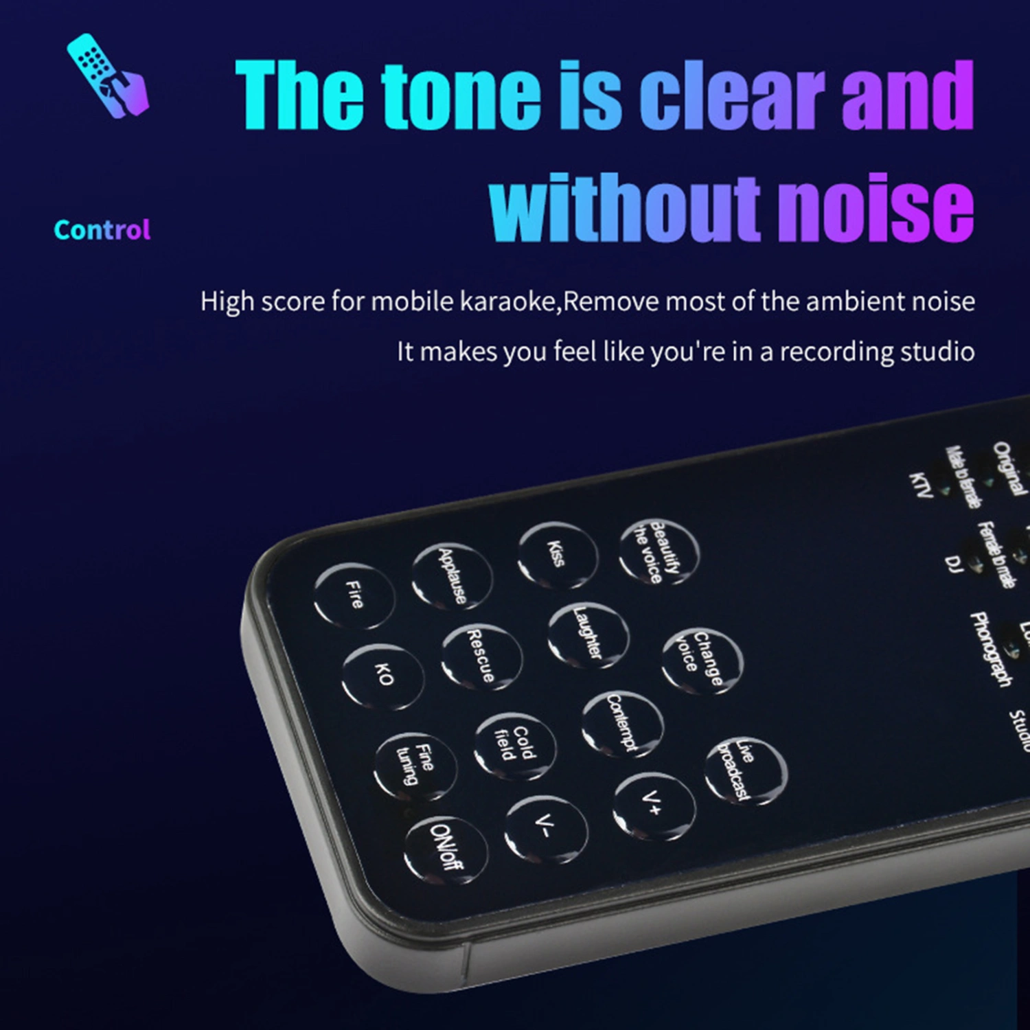 Voice Changer 12 Voice Modes Clear Sound Change Plug Play Live Streaming Microphone Voice Modulator for Home