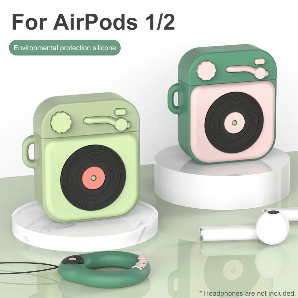 Cartoon Portable Silicone Bluetooth-compatible Earphones Protective Case Cover for AirPods