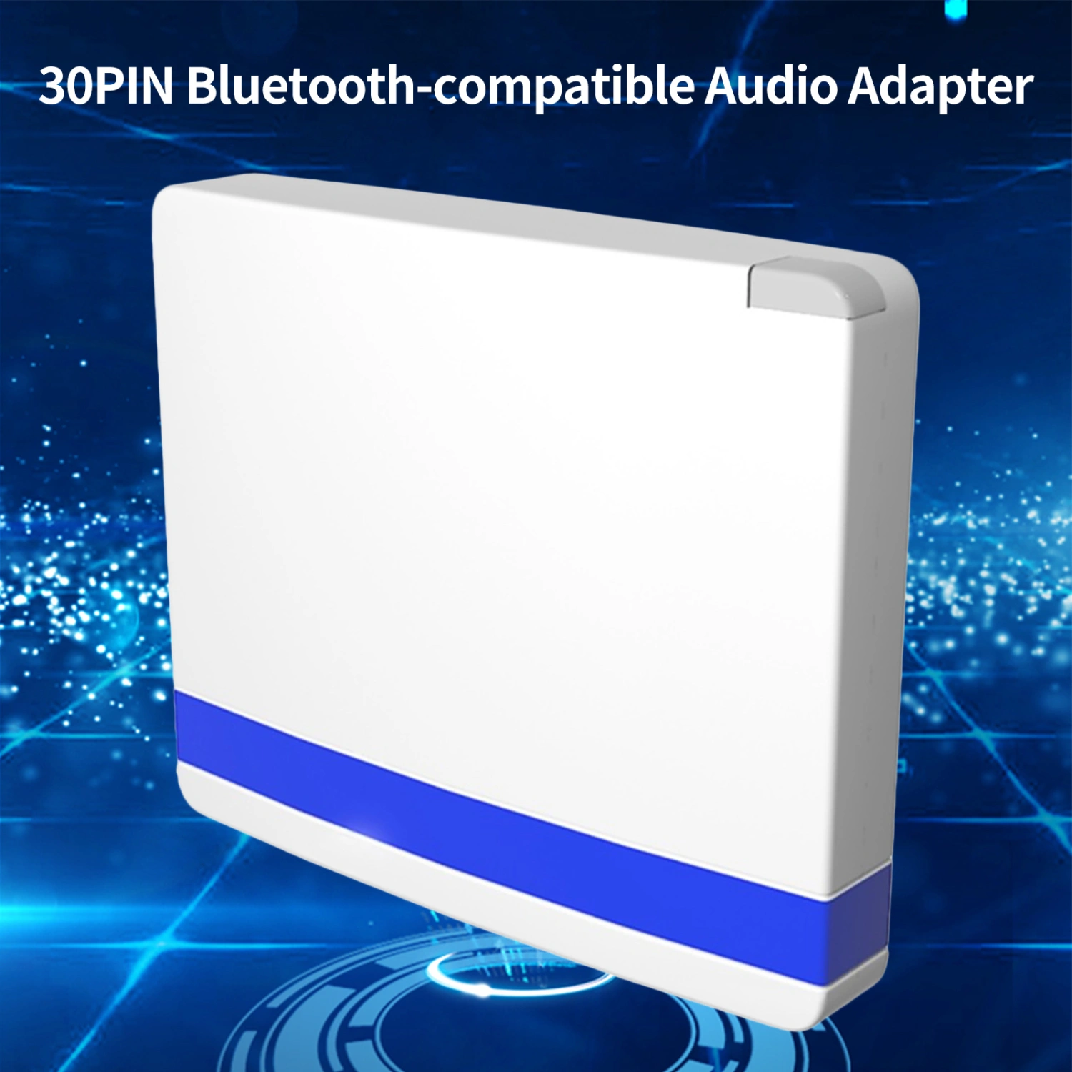 Audio Receiver Quick Transmission High Fidelity Plug Play 30 Pin Bluetooth-compatible Music Receiver Adapter for Home