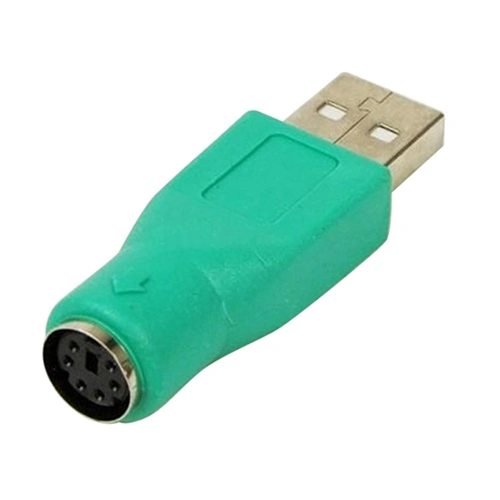 Cool Green USB Male to PS2 Female Convertor Adapter for Keyboard Mouse