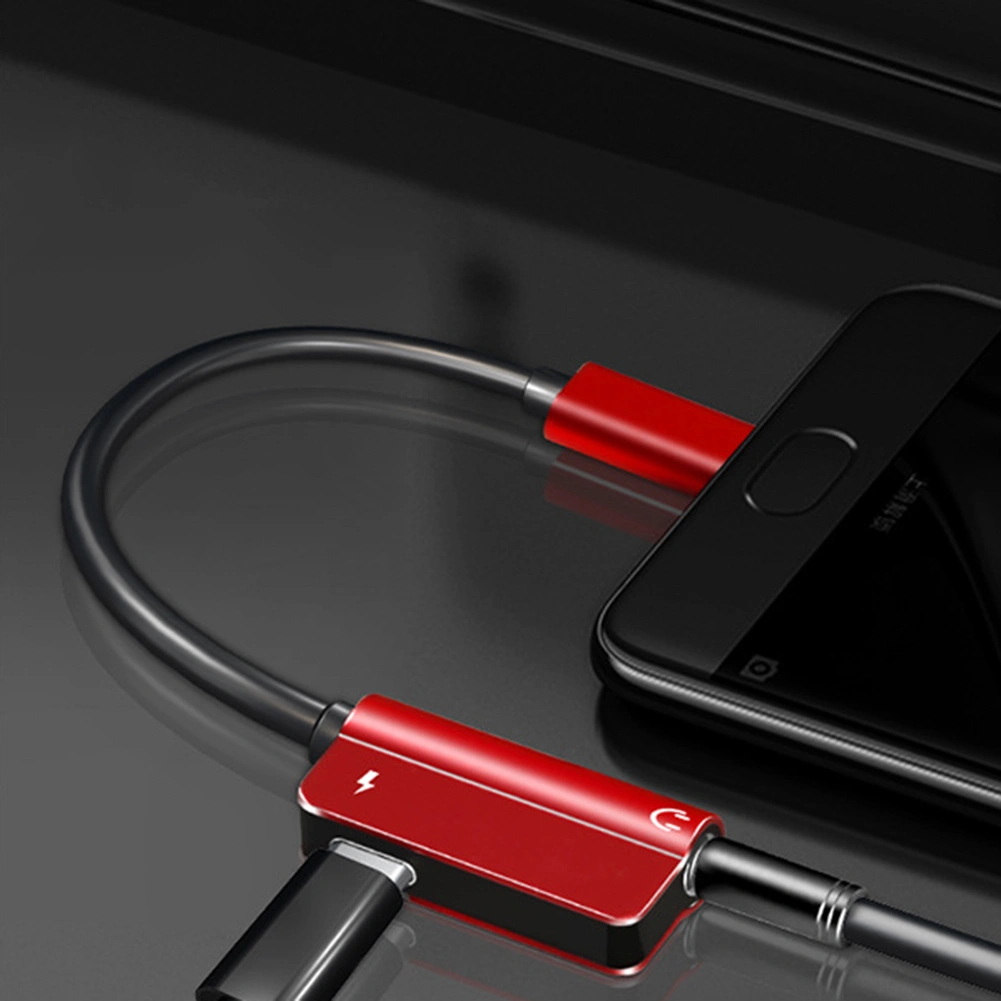 2 in 1 Type-C to 3.5mm Jack Audio Earphone Headphone Charging Adapter Cable