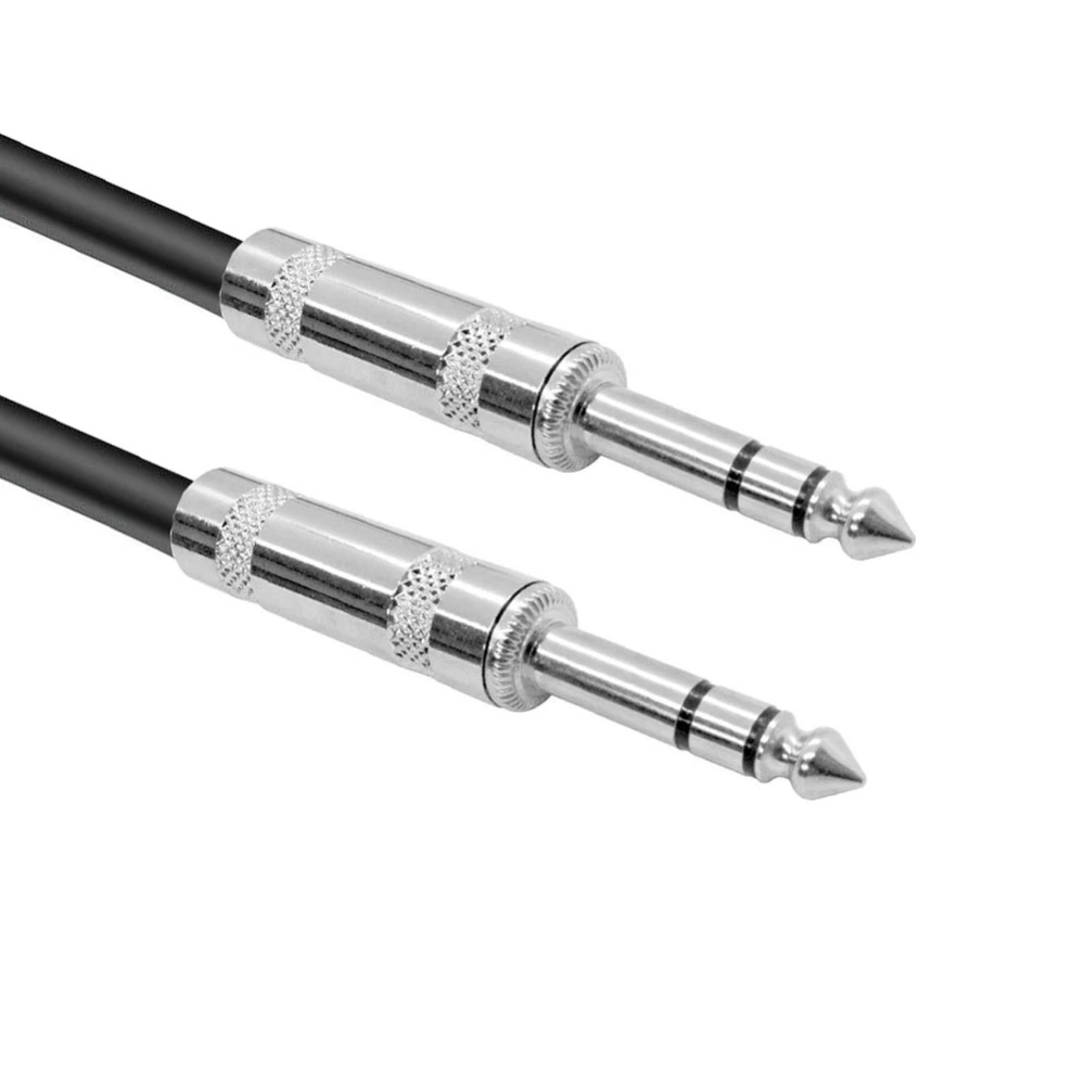 3ft TRS Stereo 1/4inch to 6.3mm Balanced Pro Audio Male to Male 16AWG Cable Cord