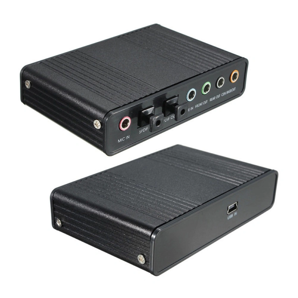 6 Channel USB 2.0 External 5.1 Optical S/PDIF Audio Sound Card Adapter for Win7
