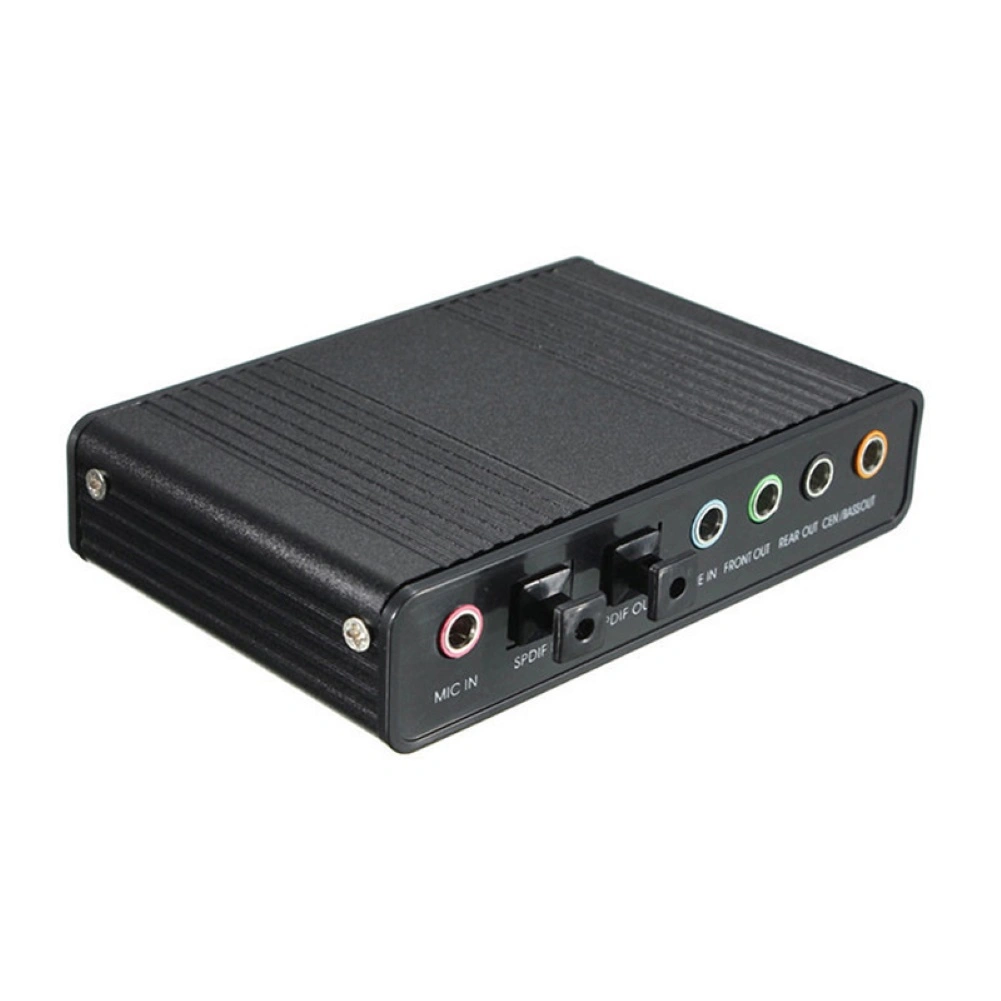 6 Channel USB 2.0 External 5.1 Optical S/PDIF Audio Sound Card Adapter for Win7