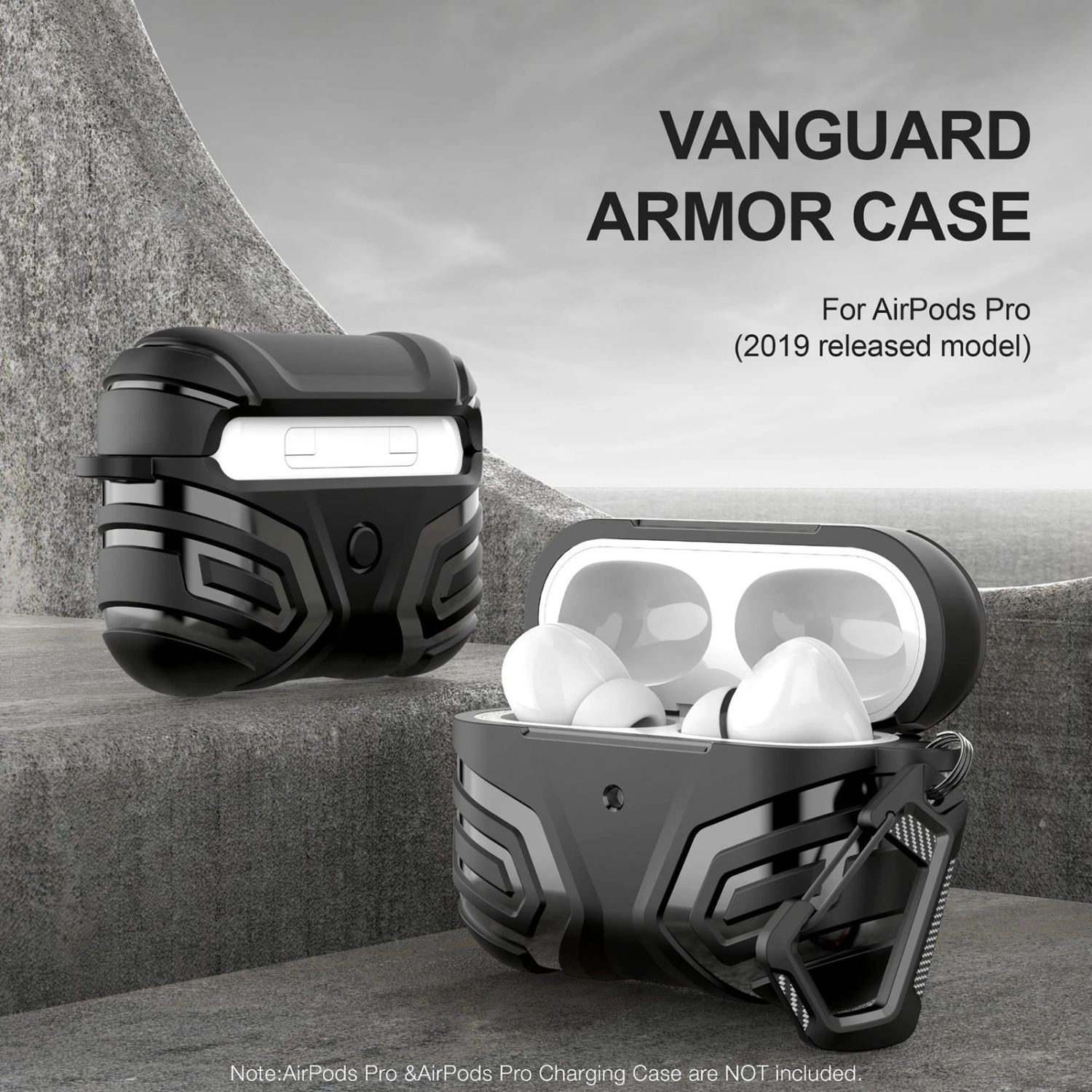 Earphone Protective Skin Anti-fall Shock-proof Waterproof TPU Bluetooth-compatible Earphone Case for Airpods Pro