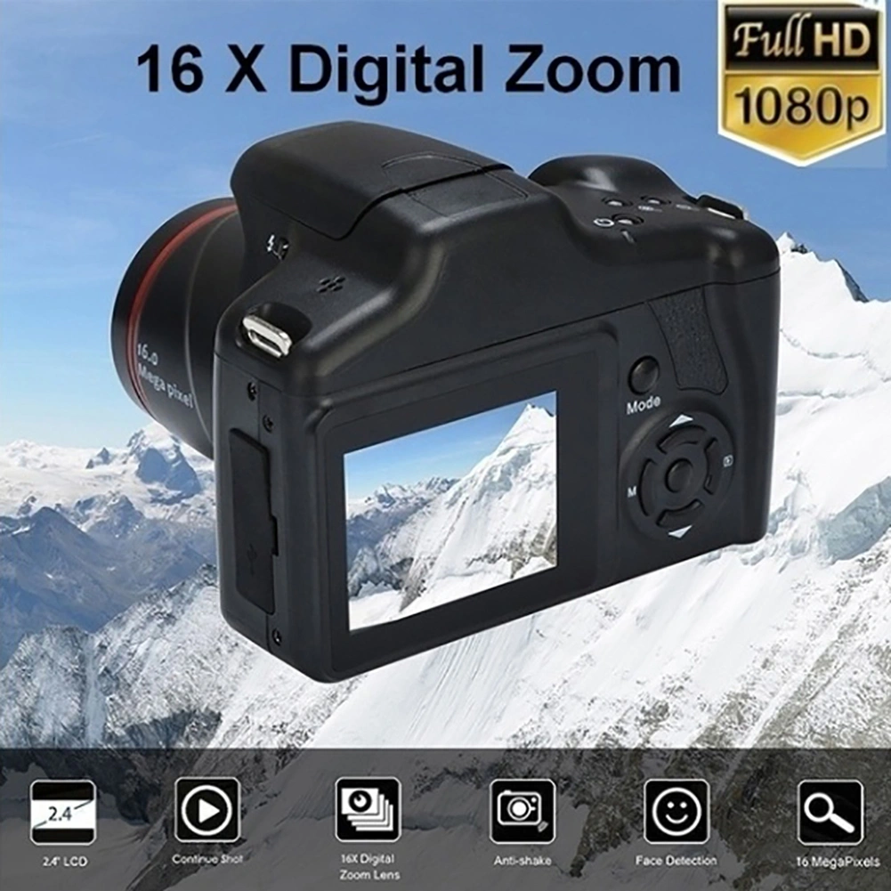 XJ05 Full High Clarity 1080P 2.4inch 16X Zoom Photography Digital Video Camera Camcorder