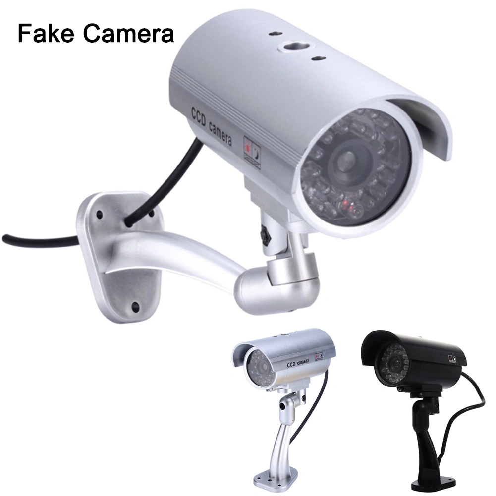 Fake Security Camera Anti-theft Angle Adjustable Universal Wireless Dummy Simulation CCTV Surveillance Camera for Home