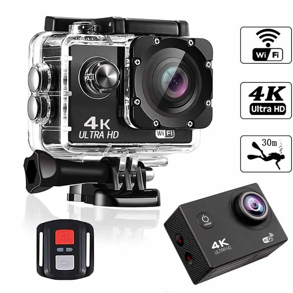 Ultra High Clarity 4K 1080P WiFi 16 Mega Sports Action Camera Waterproof DVR Camcorder