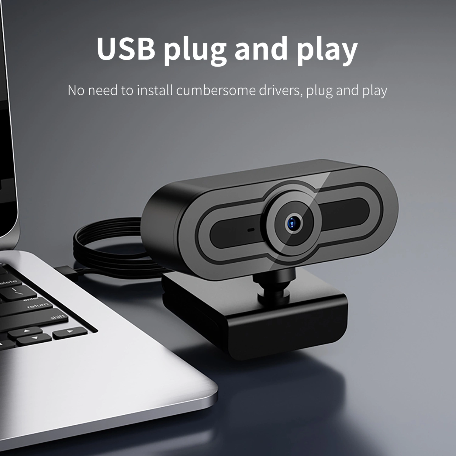 USB Webcam Stable Output High-resolution Automatic Focus 720P Computer Digital Camera for Teleconference