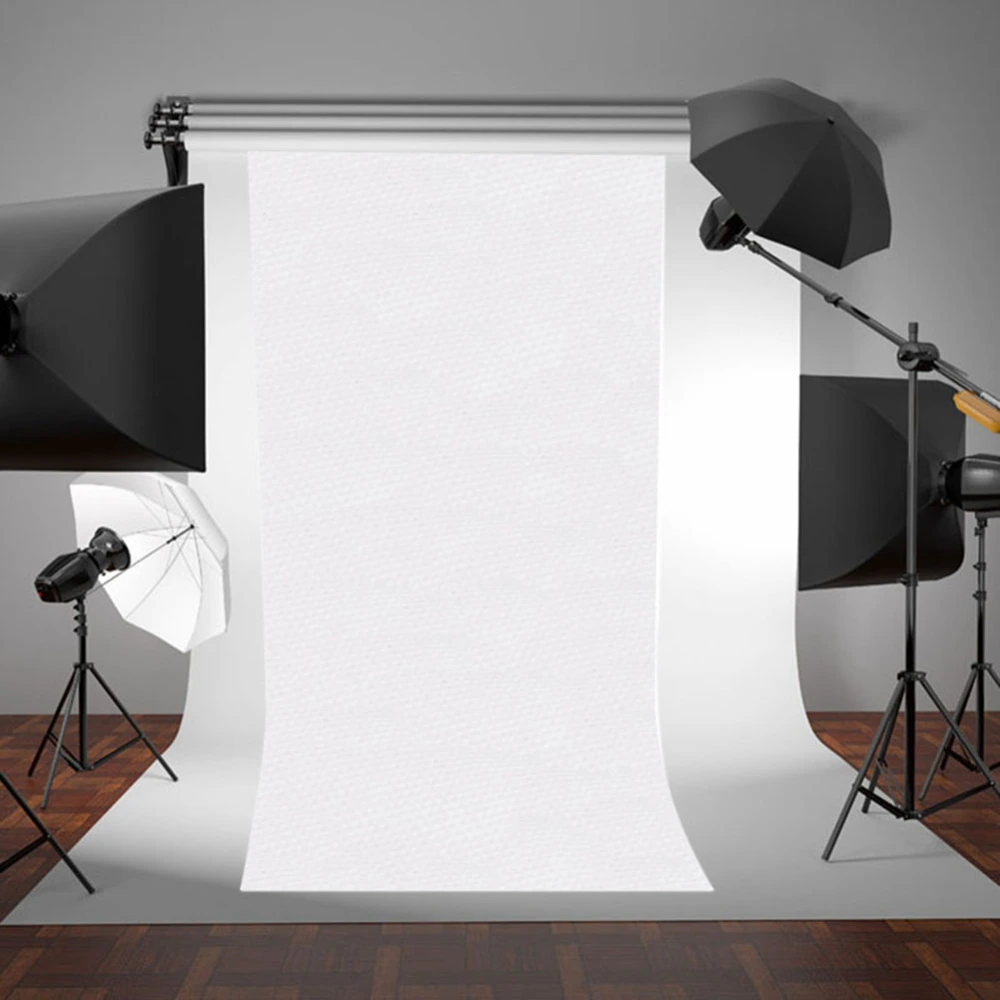 White Thin Vinyl Photography Backdrop Background Studio Photo Prop Portable