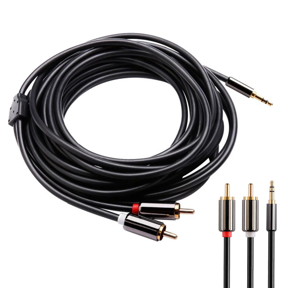 3.5mm Male Jack to 2 RCA Male Adapter Cable Speaker Phone Audio Converter Cord