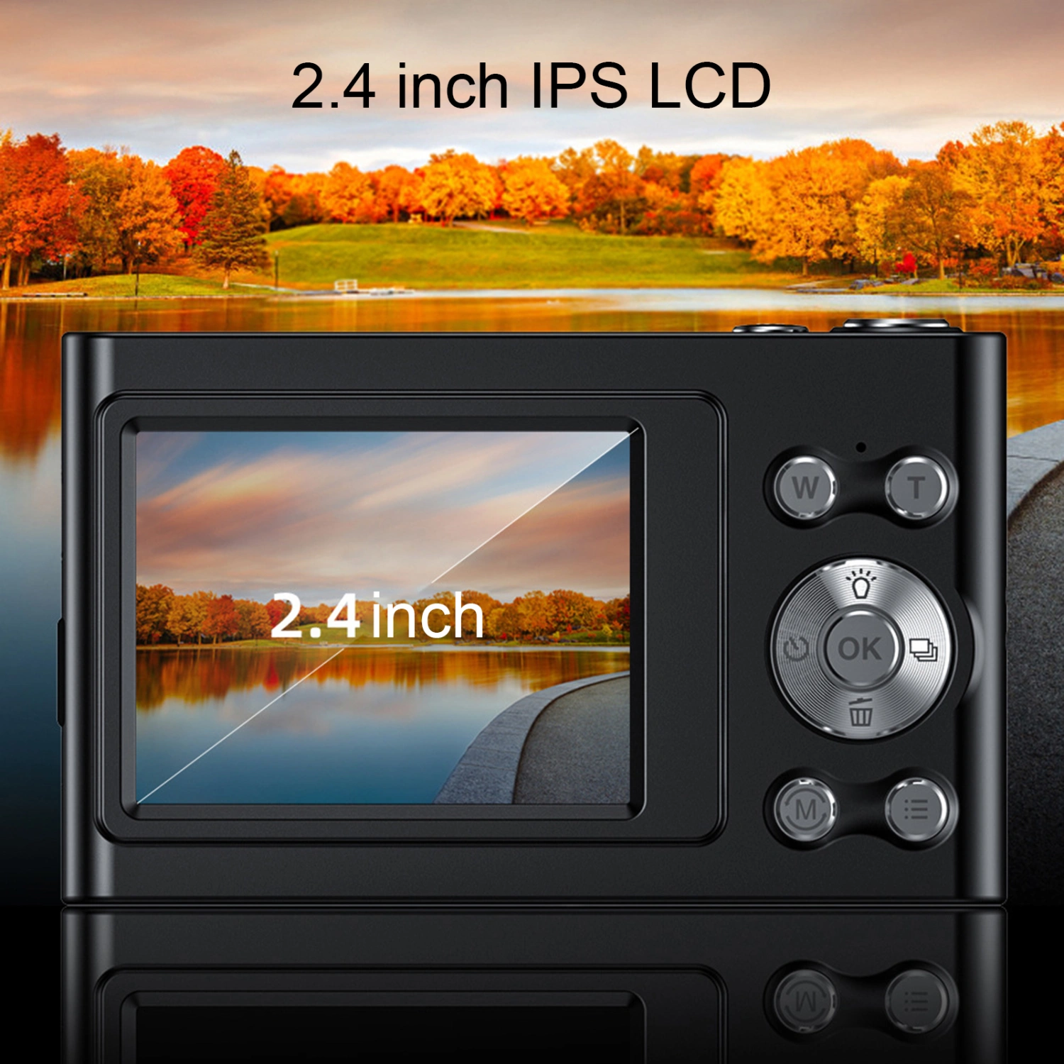 1 Set Digital Camera 44 Million Pixels 16x Zoom LCD Display Making Vlog Plastic Multi-lingual Micro Digital Video Recorder for Home
