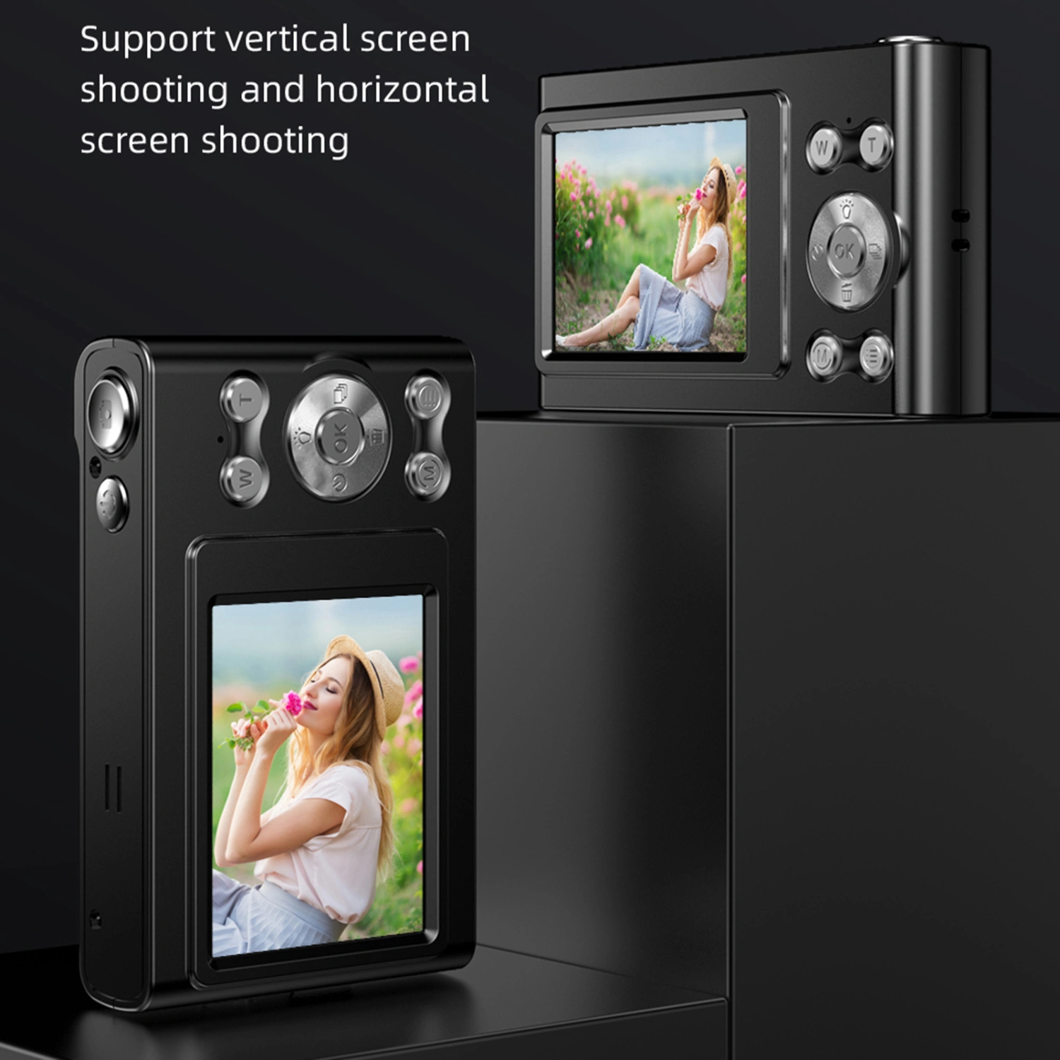 1 Set Digital Camera 44 Million Pixels 16x Zoom LCD Display Making Vlog Plastic Multi-lingual Micro Digital Video Recorder for Home