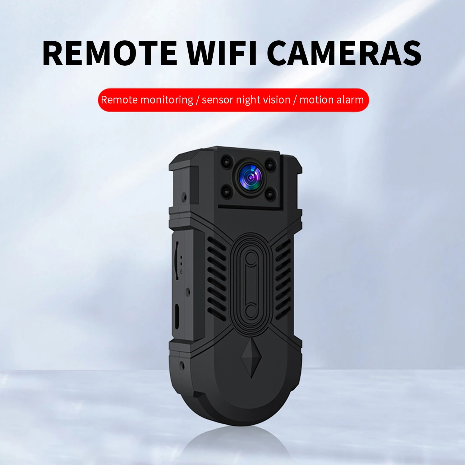 Security Camera High Resolution Home Surveillance 180 Degree Rotation 1080P WiFi Infrared Night Vision Action Camera for Home