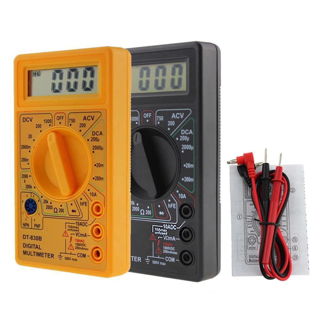 LCD Digital Voltmeter Ammeter Ohmmeter Multimeter Volt AC DC Tester Meter